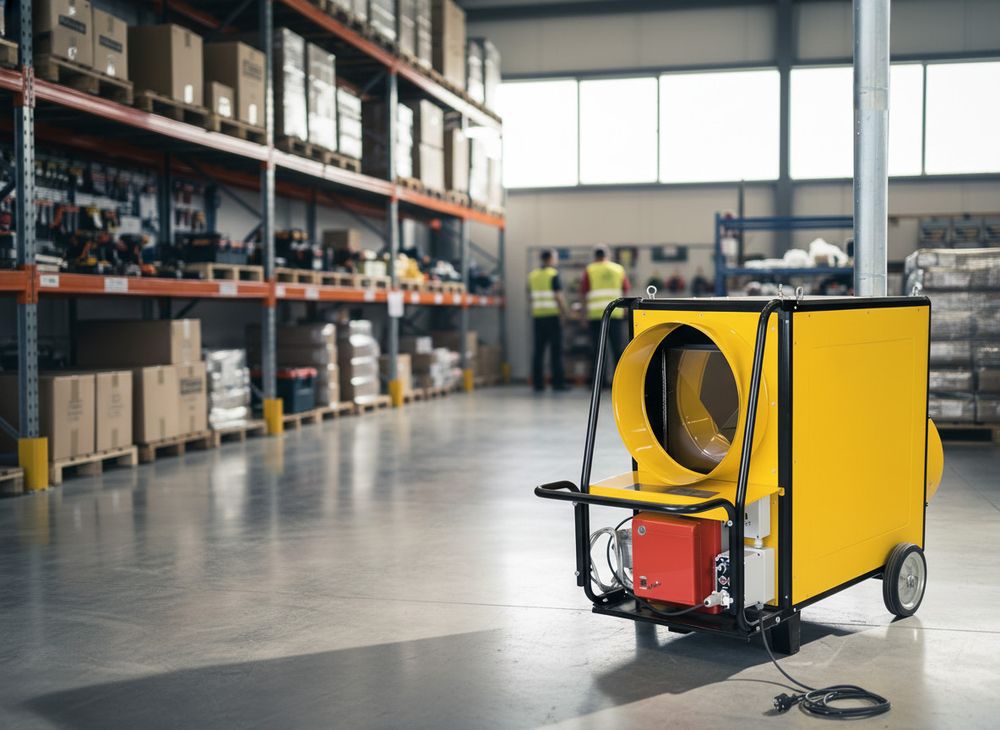 Тепловая пушка дизельная OURMASTER DV 310 - непрямого нагрева / 85 кВт / промышленная