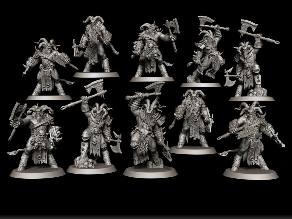 Bestigors with paired weapons