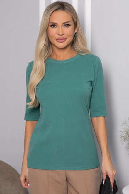Блуза трикотажная Лиза (зеленая) Б14367-48М LT Collection
