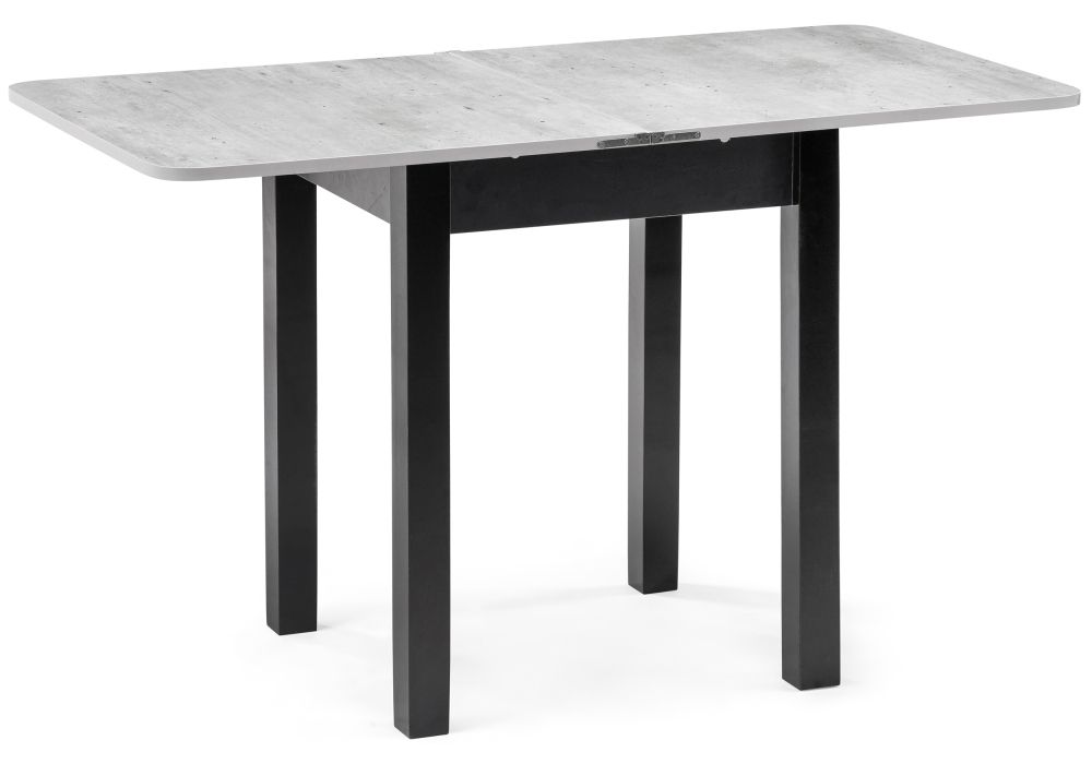 Стол Энлей 60(120)х60х74 метрополитан грей / черный