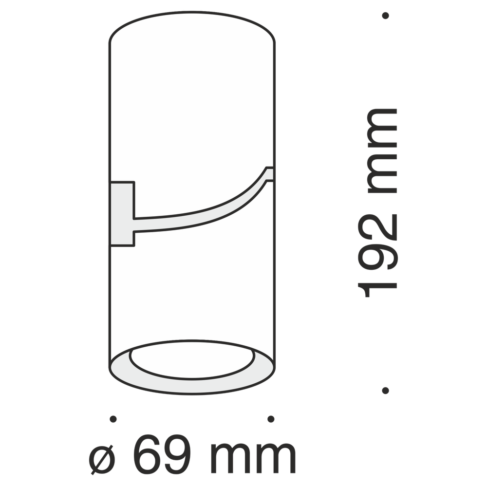 Спот светодиодный Maytoni Tube C019CW-01B