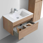 Тумба под раковину Vincea Chiara 800 подвесная, 1 выкатной ящик soft-close, N.Oak