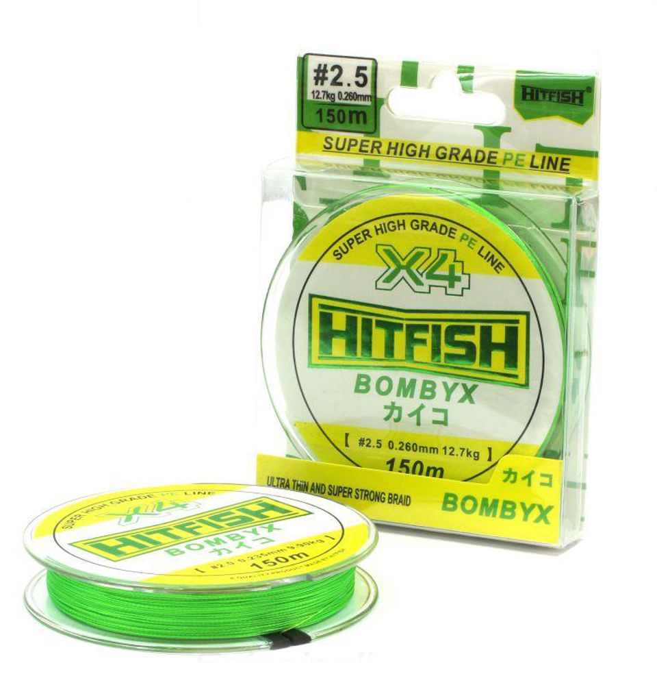 Плетенка HITFISH BOMBYX 4X PE 150 м