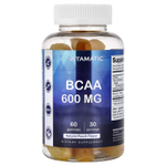 Vitamatic, BCAA, жевательные мармеладки, натуральный персиковый вкус, 60 жевательных таблеток (300 мг в 1 таблетке)