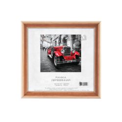 Фоторамка Image Art С20 20х20 деревянная из сосны, цвет натуральный с частичным затемнением, вставка-прозрачный пластик | Image Art