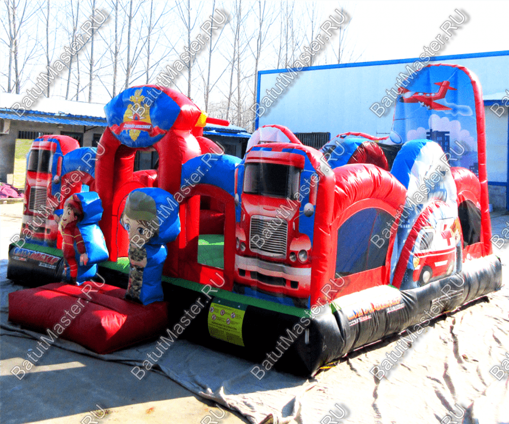 Надувной батут "Пожарные"