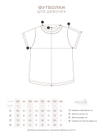 Футболка для девочек Mjölk Яблочки