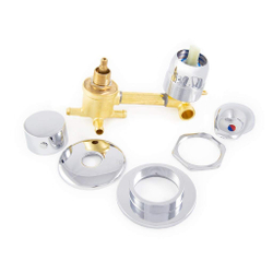 Смеситель для душевой кабины с переключателем на 4 режима 100мм под хомут