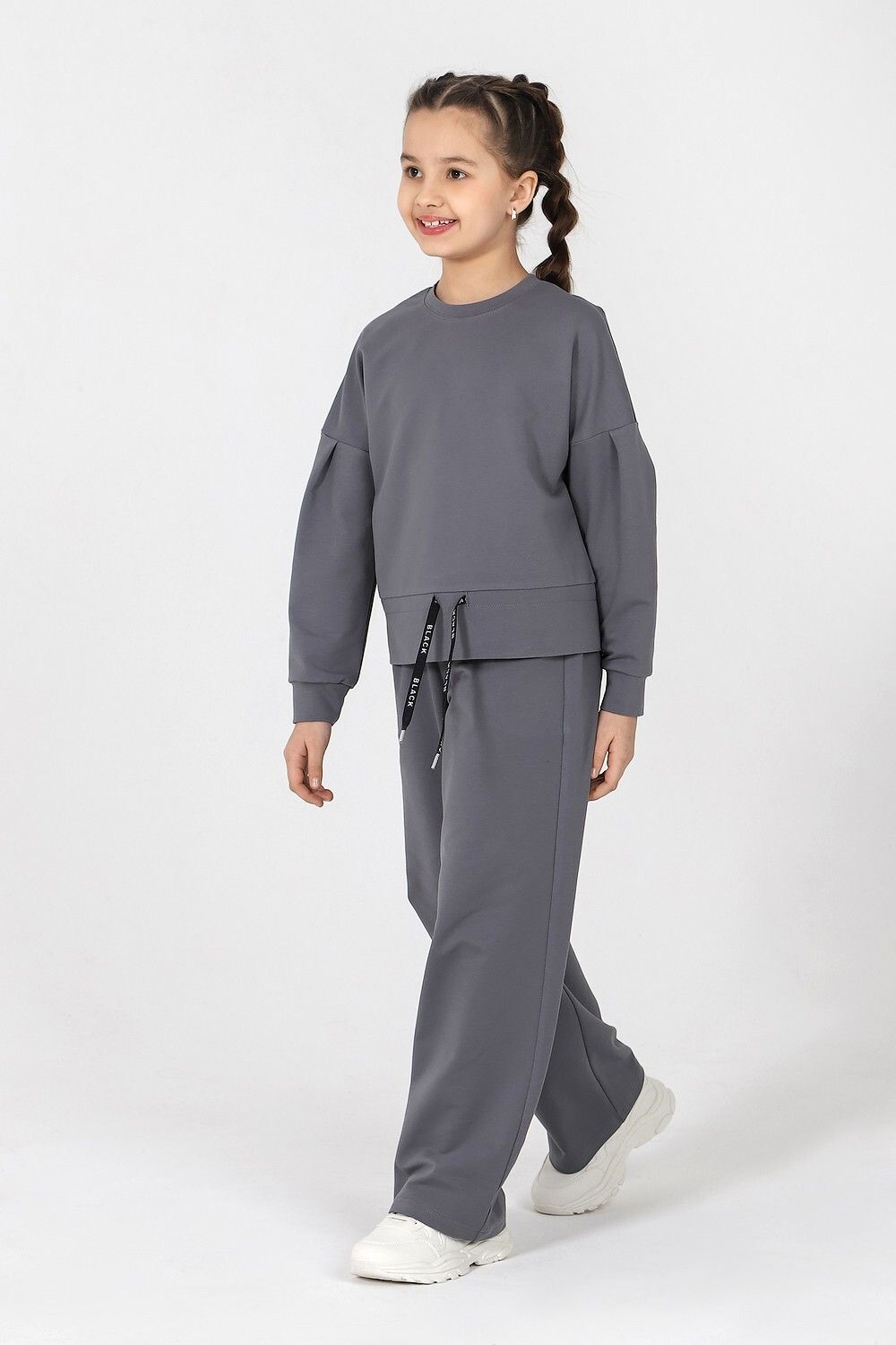 Костюм для девочки Ирма-1 Виотекс СЕРЫЙ