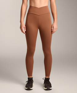 OYSHO Легинсы Perfect-adapt длиной до щиколотки с перекрещивающейся V-образной талией, коричневый
