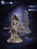 Ведьма Морган миниатюры для настольных игр РНИ, ДнД