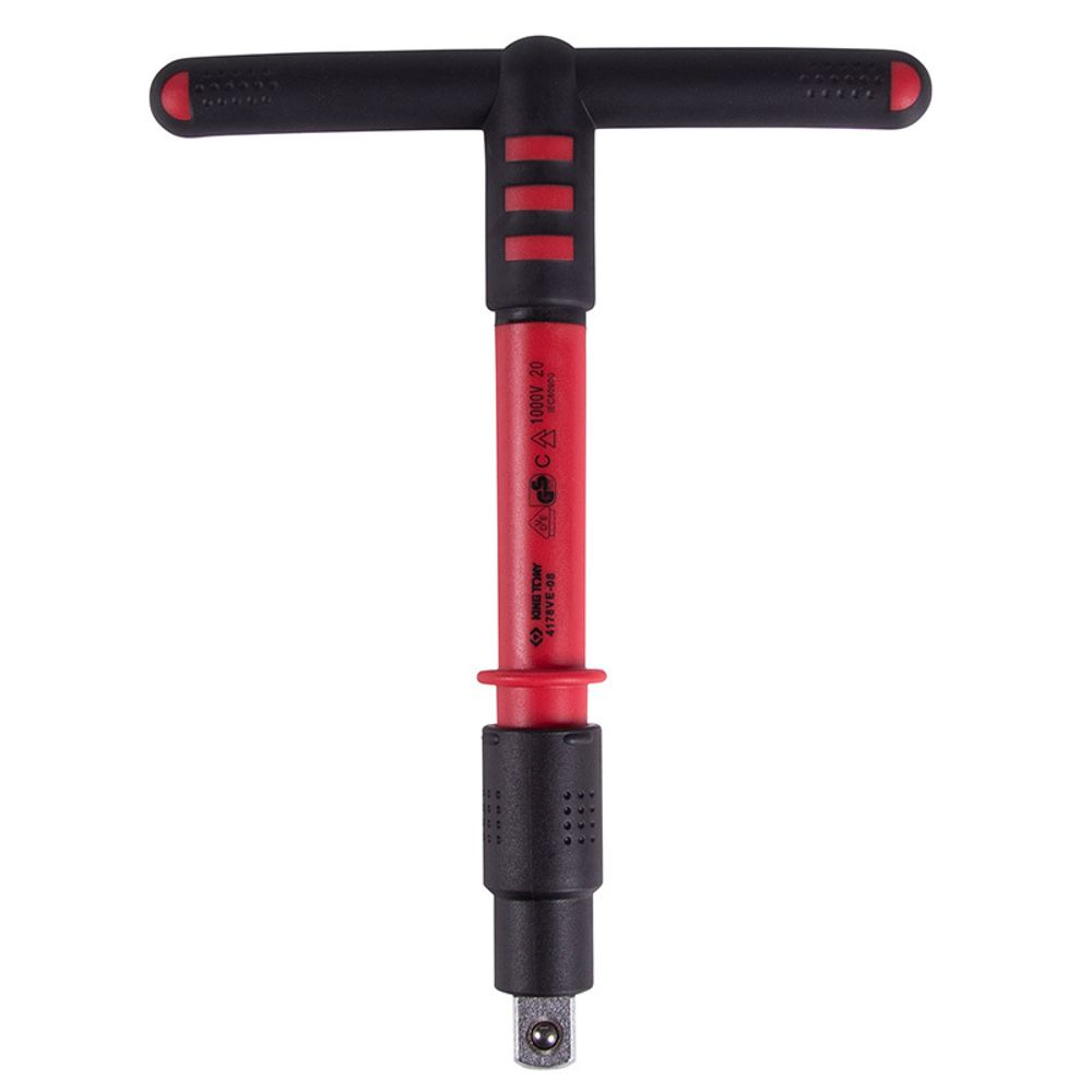 KING TONY (4178VE-08) Вороток диэлектрический 1/2", 200 мм, Т-образный