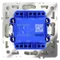 Проходной переключатель встраиваемый VOLTUM S70 двухклавишный 10А, (шелк) vls020304