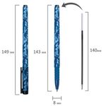 Ручка шариковая BRAUBERG SOFT TOUCH GRIP "MILITARY", СИНЯЯ, мягкое покрытие, узел 0,7 мм, 143713