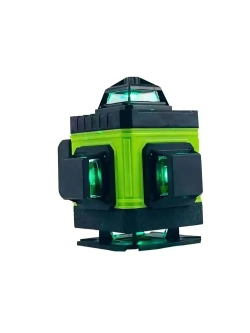 Профессиональный лазерный уровень строительный 360 4D / Нивелир, Зеленый луч