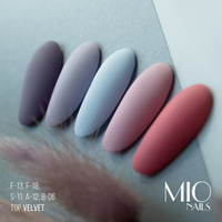 MIO Nails Топ матовый Velvet, 15мл