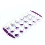 Форма для льда пластиковая с силиконом «Цветы»25*11см