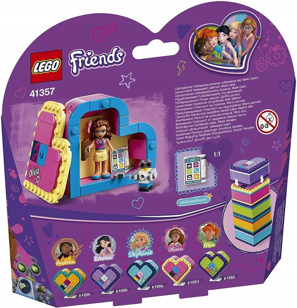 Конструктор LEGO Friends 41357 Шкатулка-сердечко Оливии купить в Москве |  Доставка по России.