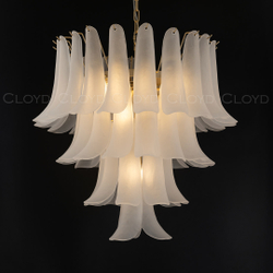 Люстра Cloyd AZORES-A C10 / Ø65 см - латунь светл. - белое матовое стекло (арт.11651)