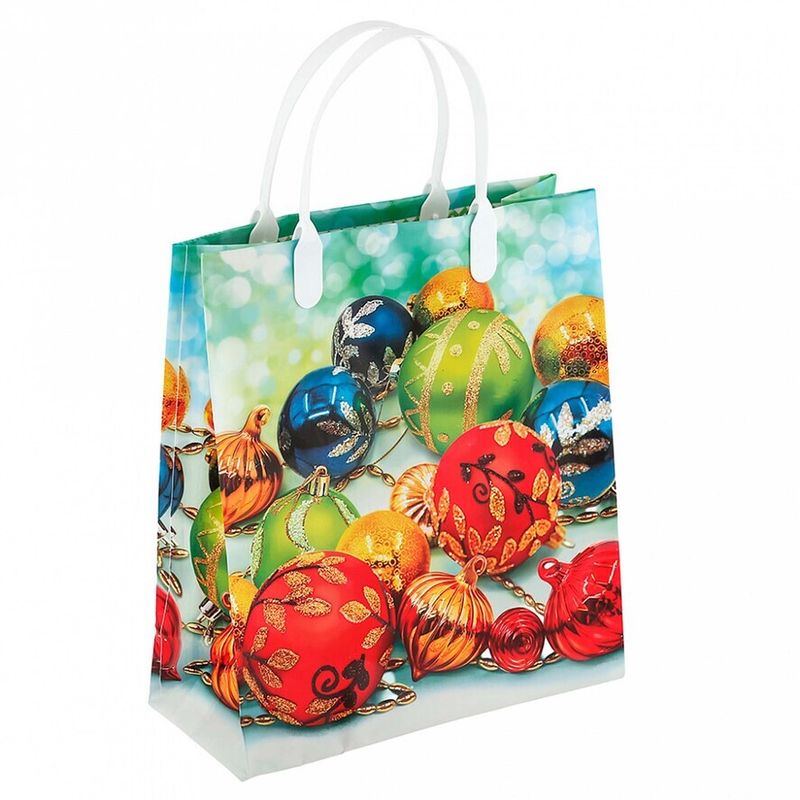 Сумка новогодняя Россия 23*27 см 150 мкм пласт. ручка Восторг 1 шт 40 шт/кор