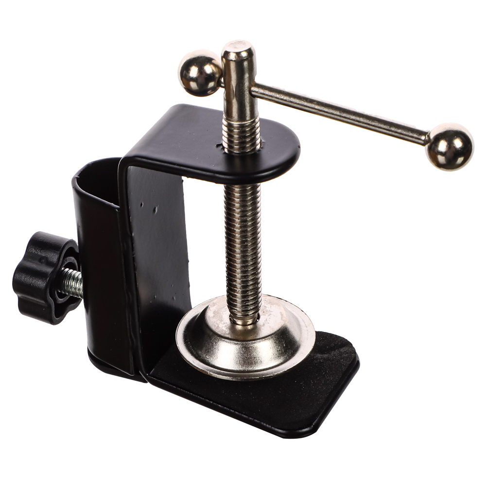 Светильник настольный BY Лунд Е27,60Вт,230В,85см, струбцина,подставка,каб.140см,металл,черный