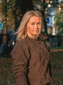 Свитер с узором Ромбы