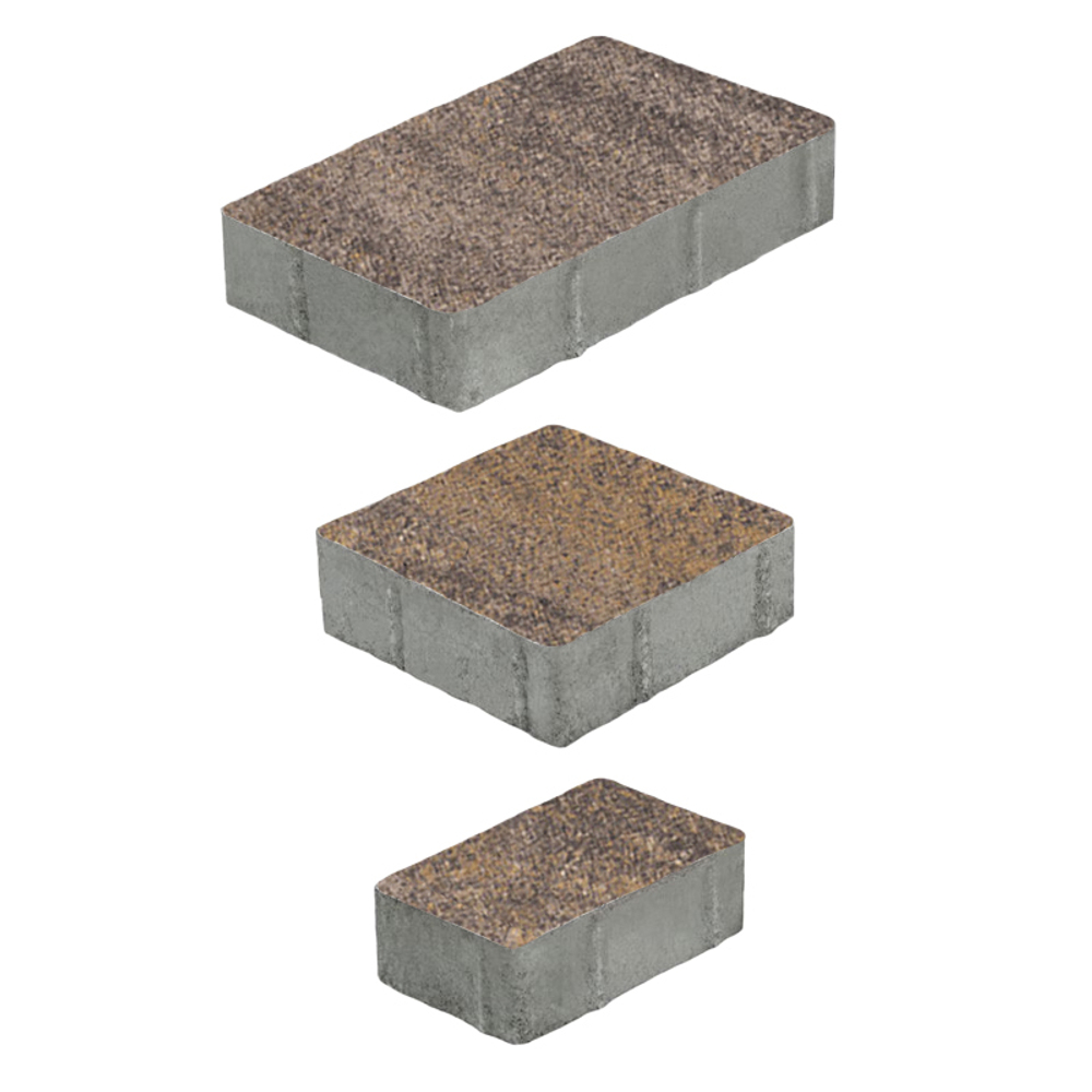 Тротуарная плитка СТАРЫЙ ГОРОД - Искусственный камень Доломит, комплект из 3 видов плит