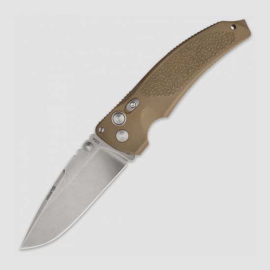 Складной нож HOGUE «EX-03 Stone Tumbled Drop Point Blade» HG/34353TF c клинком из стали 154CM, рукоять PPS (Инженерный пластик)