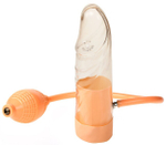 Помпа-пенис с грушей Trojan (прозрачный, телесный ) (Цвет: прозрачный, телесный)