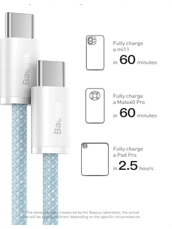 Провод зарядки Тайпси Базеус 100W для iPhone 16, Macbook