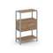Shelf System Односекционный стеллаж трехярусный с ящиками SN.STM-312 Дуб Табак/Металл Серый 810*400*
