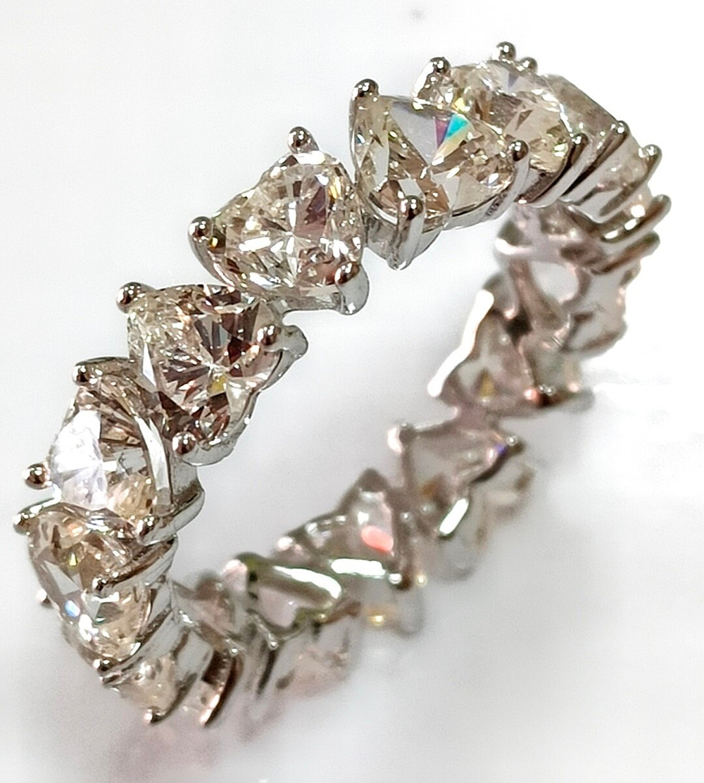 Кольцо ювелирное, серебро, с фианитами