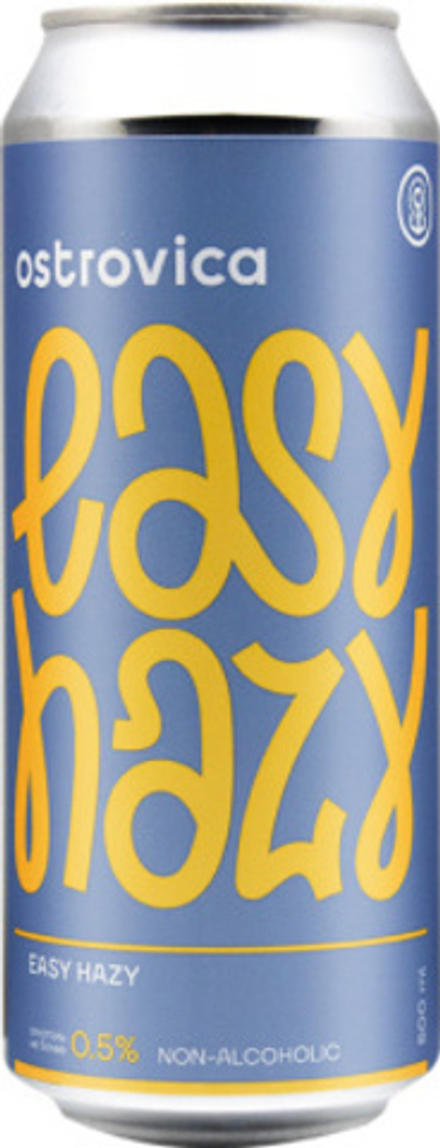 Пиво Островица Изи Хэйзи Безалкогольное / Ostrovica Easy Hazy 0.5 - банка