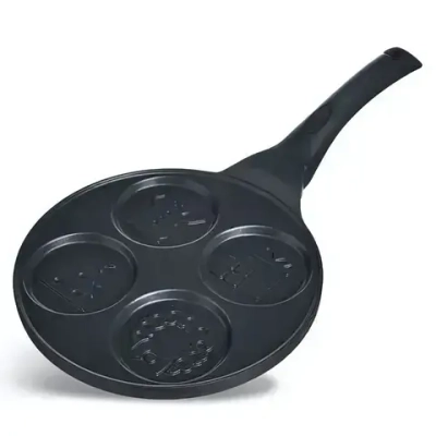 СКОВОРОДА AGNESS «ЗИМНЯЯ ЗАБАВА» ДЛЯ ОЛАДИЙ С АНТИПРИГАР.ПОКРЫТИЕМ ДИАМЕТР=21.5 СМ.