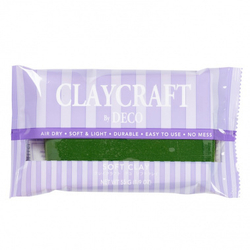 Полимерная глина CLAYCRAFT BY DECO, самоотвердевающая, цвет Зеленый, 55 гр
