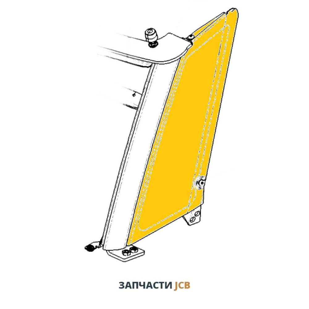Решётка радиатора левая боковая JCB 128/G2178, 128-G2178