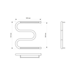 Полотенцесушитель MIXLINE SIMPLE M 50х50 1'' ПОЛКА