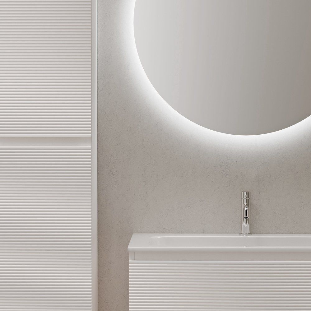 Тумба подвесная под раковину Sancos Folk, Bianco 790х445х500