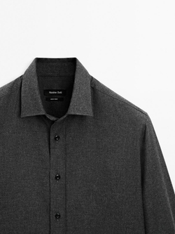 Massimo Dutti Рубашка из 100% хлопка, маренго