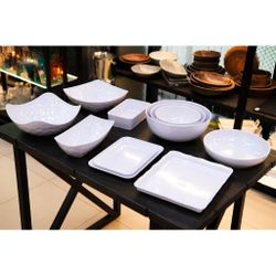 Блюдо 33,7*23,2*2,5 см прямоуг. с бортом White пластик меламин P.L. Proff Cuisine