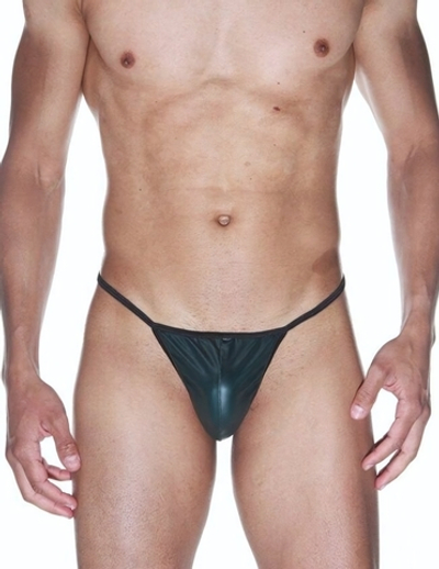 Мужские трусы-стринги изумрудного цвета (Размер: S-M) (Цвет: изумрудный)