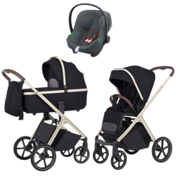 Коляска Carrello Vector CRL-6550 и автокресло Cybex Aton B2 Steel Grey 3 в 1 Pearl Black