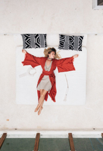 Кимоно в японском стиле (красная охра)