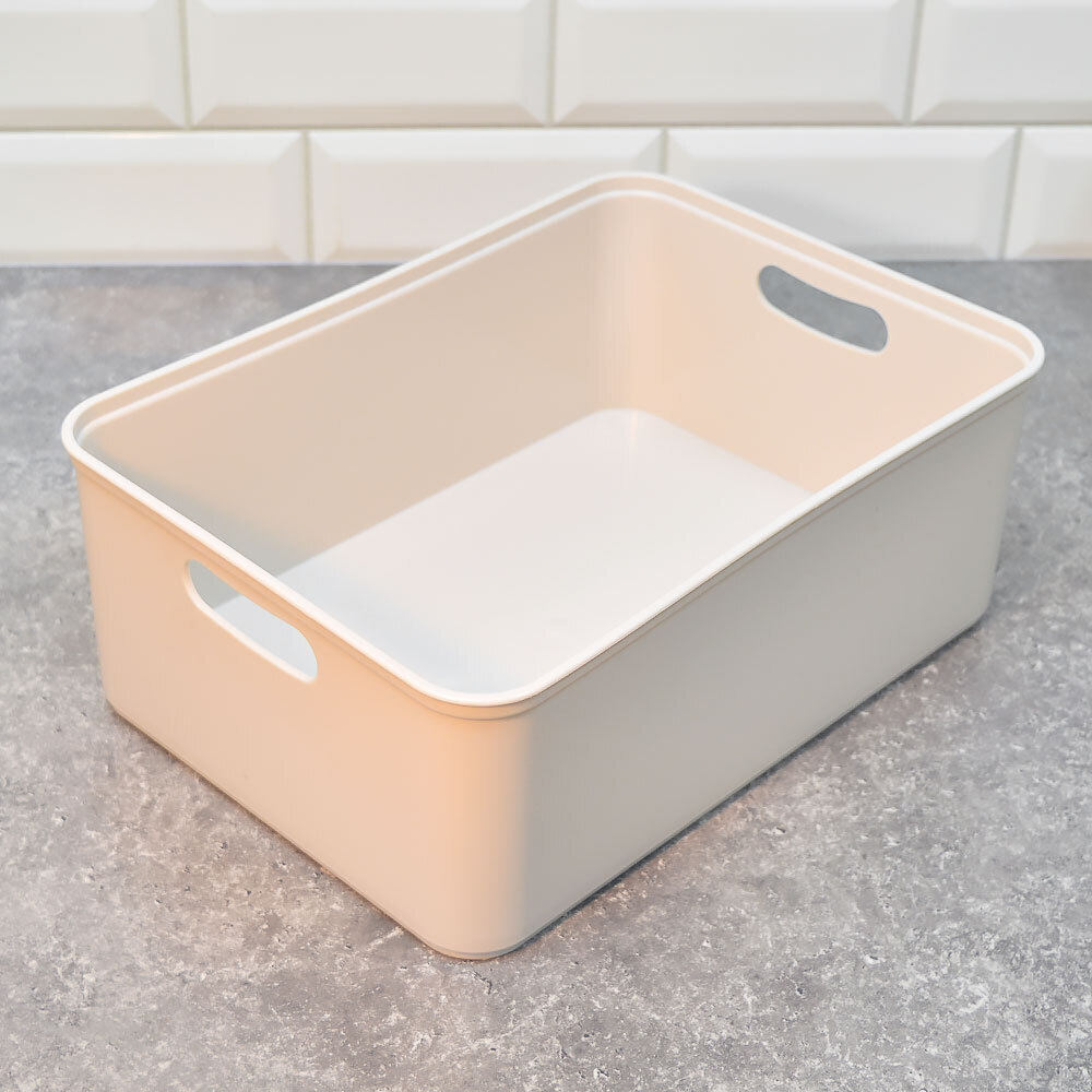 Корзина 7,5л 324*232*121мм "Agraba", платина