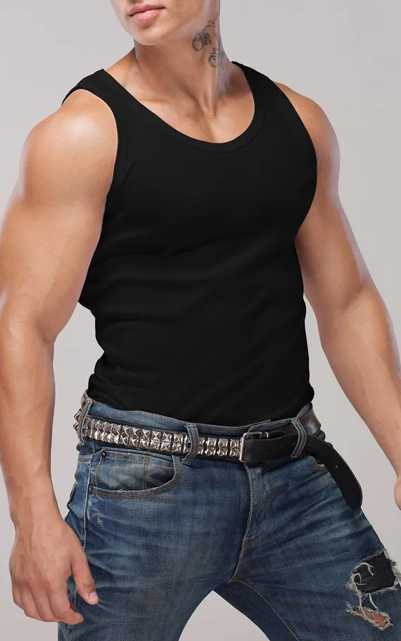 Мужская майка R-04 Черный