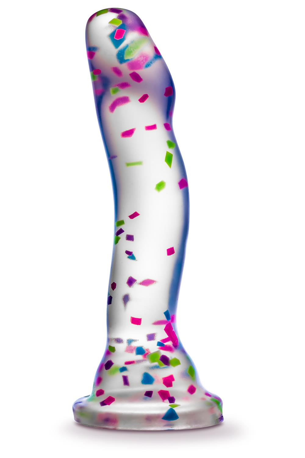 Прозрачный люминесцентный фаллоимитатор Hanky-Panky - 19 см. (Цвет: прозрачный)