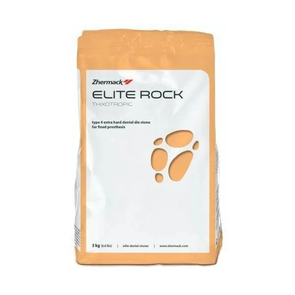 Zhermack - Elite Rock Sandy Brown - гипс 4 класса, цвет песочно-коричневый, 3кг (C410030)