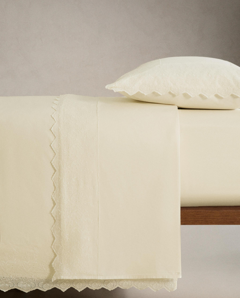 Пододеяльник Zara Home перкаль, хлопок 100%, однотонный, 5193/088