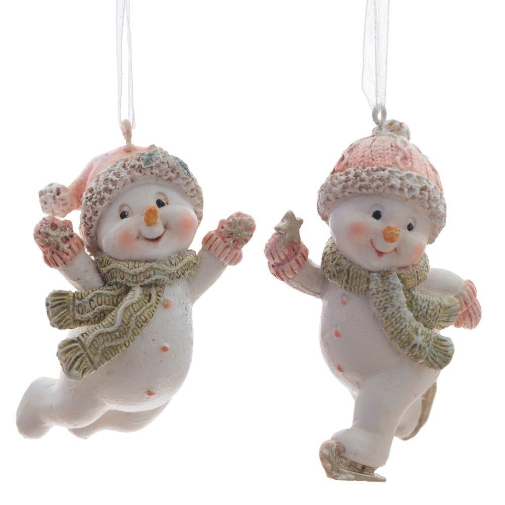 GAEM Изделие декоративное подвесное "Снеговик", L4,5 W3 H7,5 см, 2в.