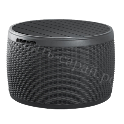 Столик - ящик под ротанг Keter Circa Rattan grey